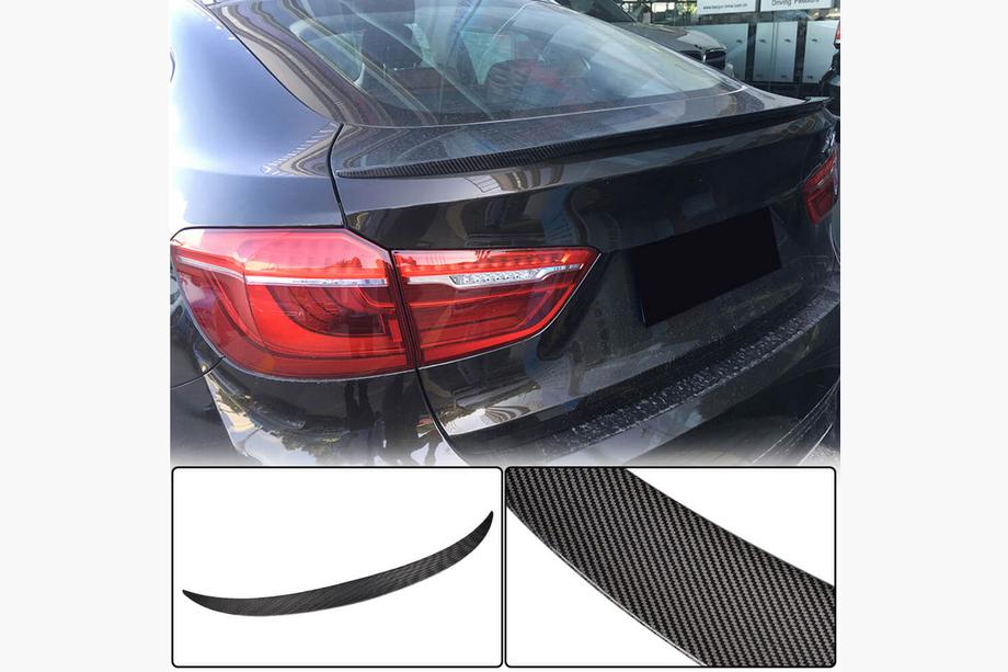 BMW X6 F16 2014–2019 Bagklapspoiler i carbon V1 Foto 1