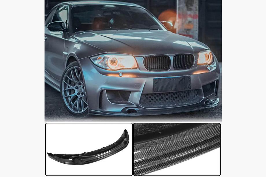 BMW 1-serie E81/E82/E87/E88 2004–2011 Frontspoilerlæbe Lip V2 (til 1M E82, carbon) Image