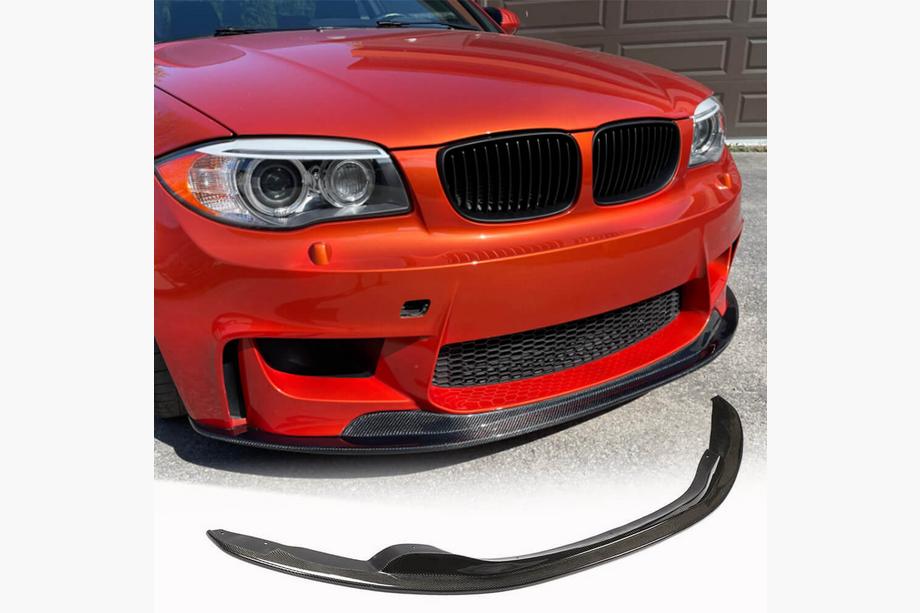 BMW 1-serie E81/E82/E87/E88 2004–2011 Front bumperlip Lip V1 (til 1M E82, carbon) Image