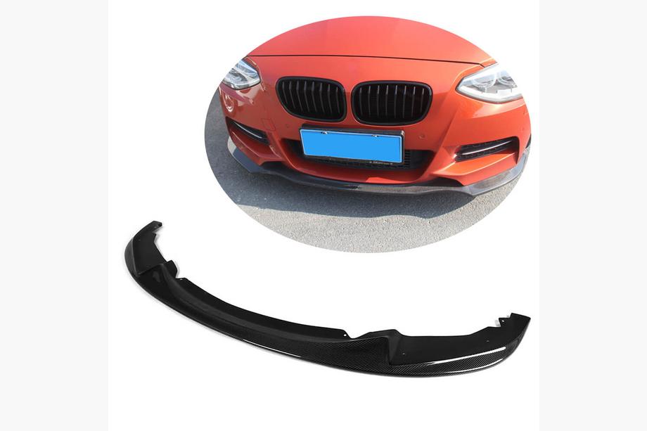 BMW 1-serie F20/F21 2011–2019 Frontspoilerlæbe til forreste kofanger Lip (til M-Sport 2011-2015, carbon) Image