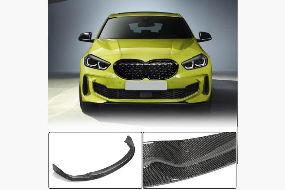 BMW 1-serie F40 2019–2024 Frontspoilerlæbe til forreste kofanger Lip (til M-Sport, carbon) Image