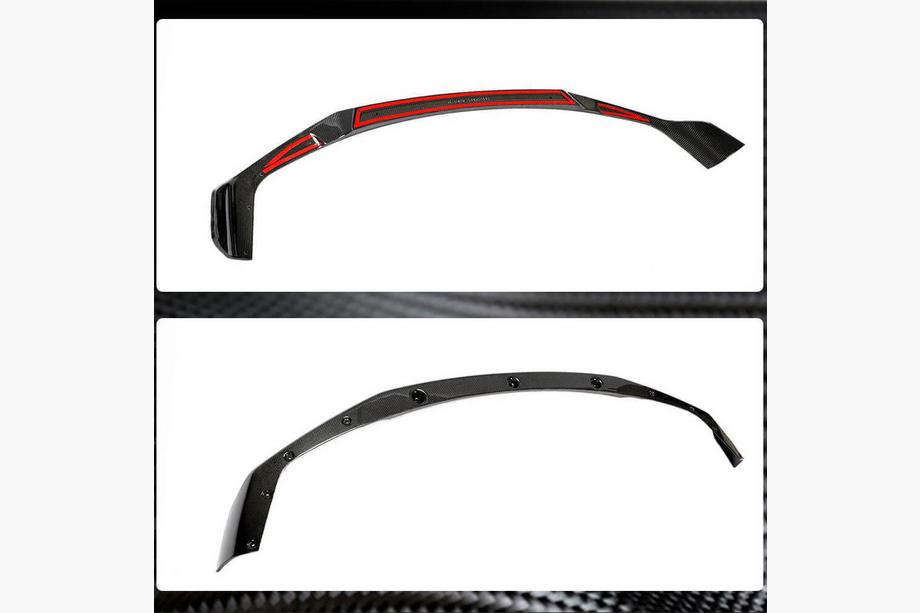 BMW 2-serie F22/F23 2014–2021 Frontlæbe Lip V4 til forreste kofanger (til F87 M2 Competition, kulfiber) Foto 5