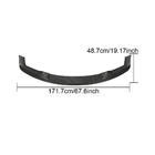 BMW 2-serie F22/F23 2014–2021 Frontlæbe til kofanger Lip V6 (til F87 M2 Competition, kulfiber) foto 6
