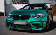 BMW 2-serie F22/F23 2014–2021 Frontspoilerlæbe Lip V2 (til F87 M2 Competition, carbon) foto 7