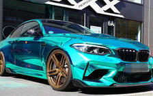 BMW 2-serie F22/F23 2014–2021 Frontspoilerlæbe Lip V2 (til F87 M2 Competition, carbon) foto 8