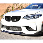 BMW 2-serie F22/F23 2014–2021 Frontlæbe til kofanger Lip V9 (til F87, kulfiber) foto 6