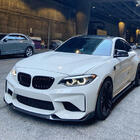 BMW 2-serie F22/F23 2014–2021 Frontlæbe til kofanger Lip V9 (til F87, kulfiber) foto 8