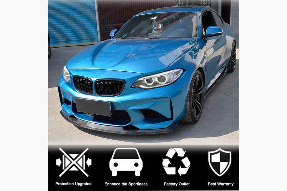 BMW 2-serie F22/F23 2014–2021 Frontkofangerlæbe FRP V9 (til F87) Foto 2