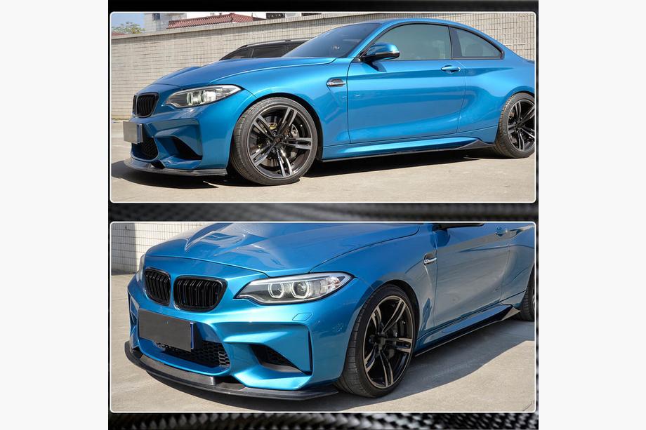 BMW 2-serie F22/F23 2014–2021 Frontkofangerlæbe FRP V9 (til F87) Foto 3