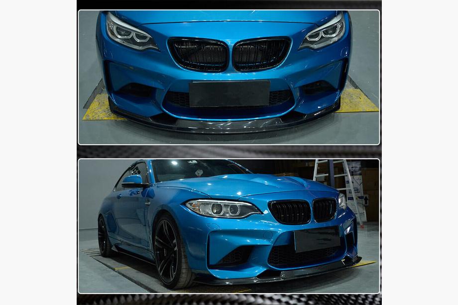 BMW 2-serie F22/F23 2014–2021 Frontkofangerlæbe FRP V9 (til F87) Foto 4