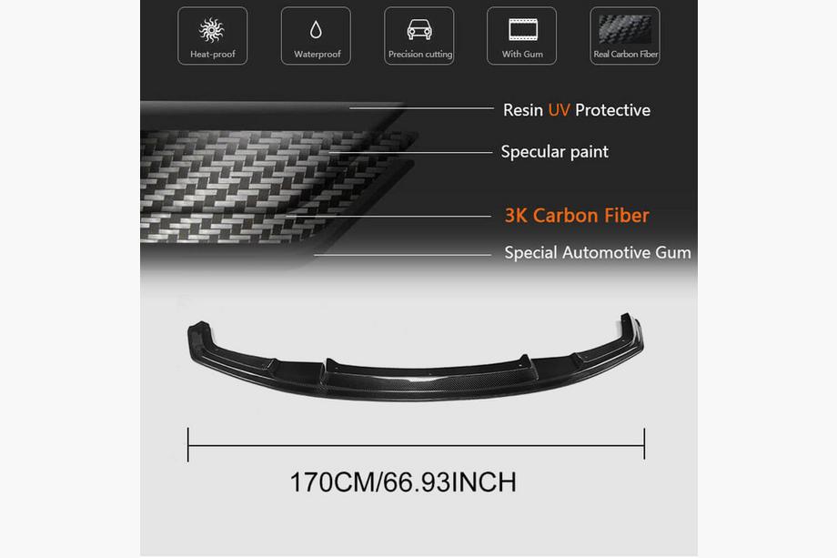 BMW 2-serie F22/F23 2014–2021 Frontkofangerlæbe FRP V9 (til F87) Foto 5