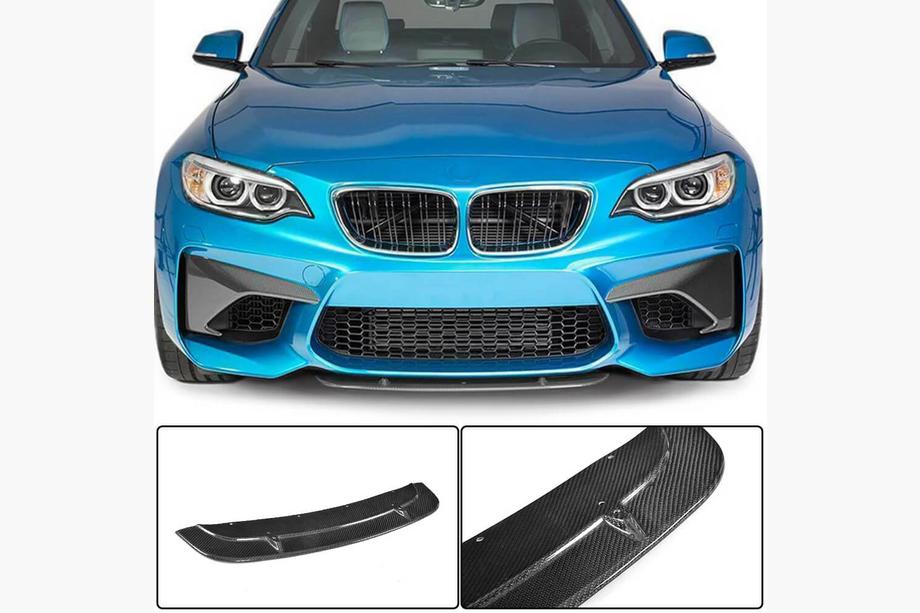 BMW 2-serie F22/F23 2014–2021 Frontsplitter Lip V7 (til F87 M2/M2C, carbon) Image