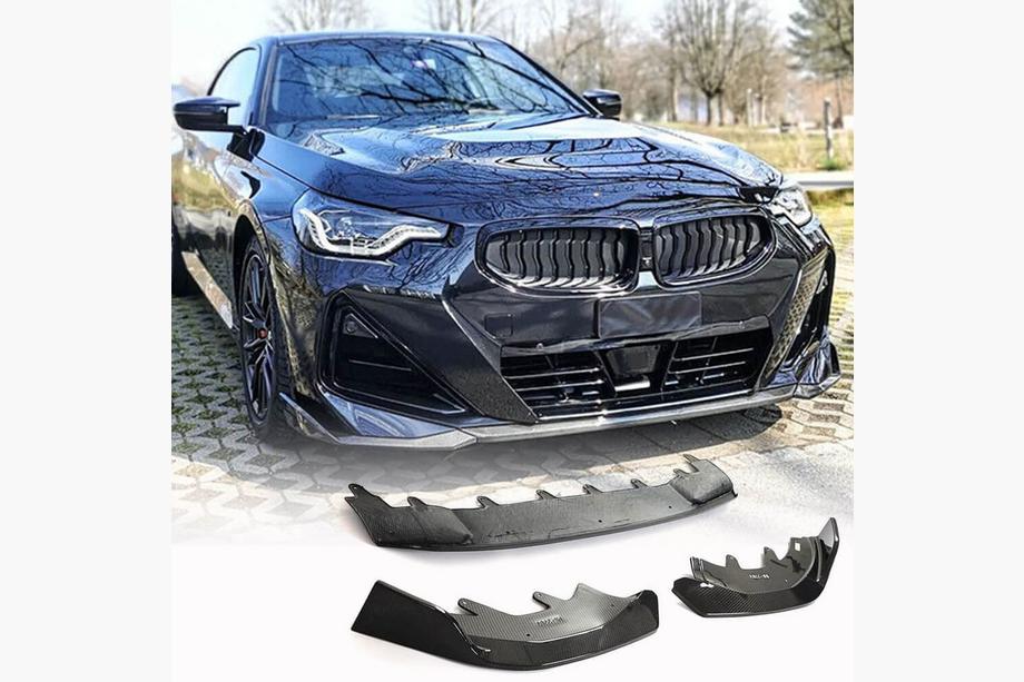 BMW 2-serie G42 2021– Frontspoilerlæbe til forreste kofanger Lip (til M-Sport, carbon) Image
