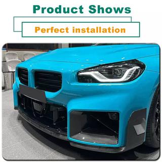 Frontspoiler-læbe til forreste kofanger Lip V1 (til G87, carbon) BMW 2-serie G42 2021– foto 2