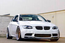 BMW 3-serie E92/E93 2006–2013 Frontspoilerlæbe til kofanger AK-Style (til M3, carbon) foto 3
