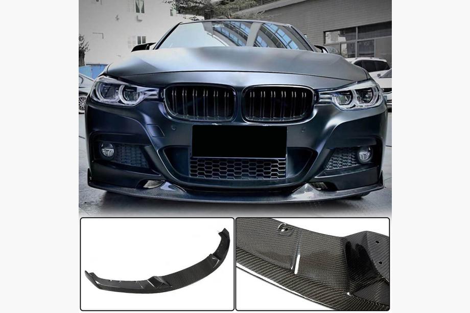 BMW 3-serie F30/F31 2012–2019 Frontlæbe til kofanger Lip Mad-Style (til F30 M-Sport, carbon) Image