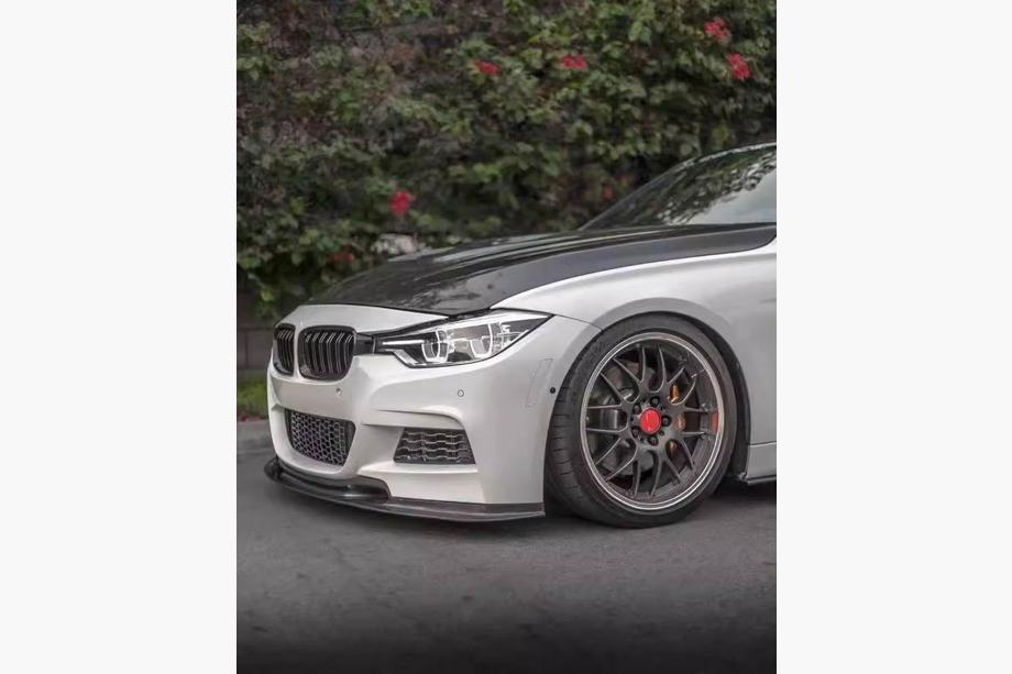 BMW 3-serie F30/F31 2012–2019 Frontspoiler-læbe, Lip V-Style (til F30 M-Sport, carbon) Foto 3