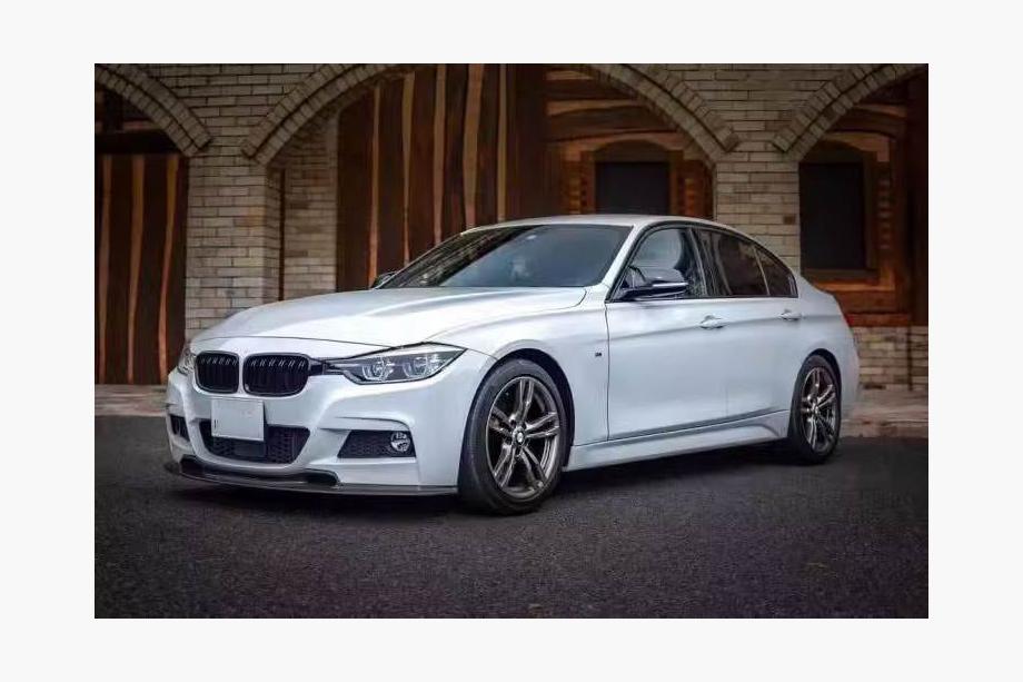 BMW 3-serie F30/F31 2012–2019 Frontspoiler-læbe, Lip V-Style (til F30 M-Sport, carbon) Foto 6