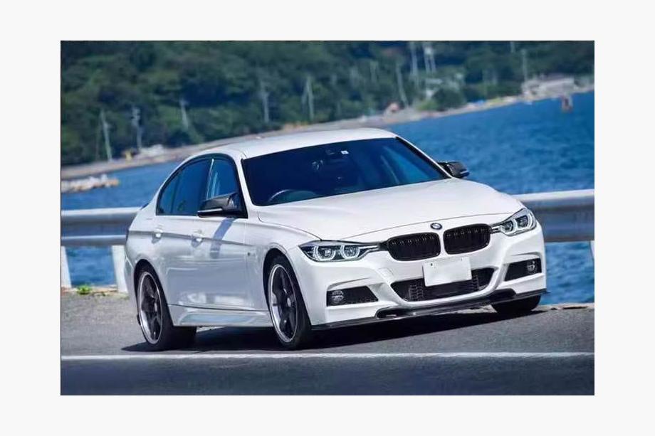 BMW 3-serie F30/F31 2012–2019 Frontspoiler-læbe, Lip V-Style (til F30 M-Sport, carbon) Foto 7