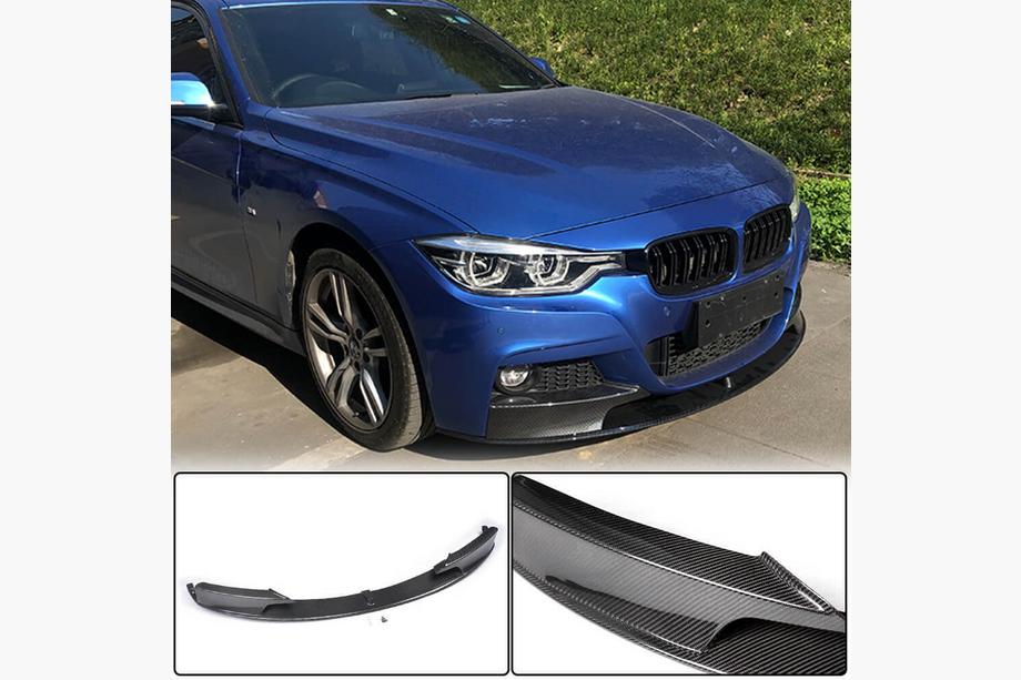 BMW 3-serie F30/F31 2012–2019 Frontspoilerlæbe til forreste kofanger MP-Style (til F30 M-Sport, Carbon) Image