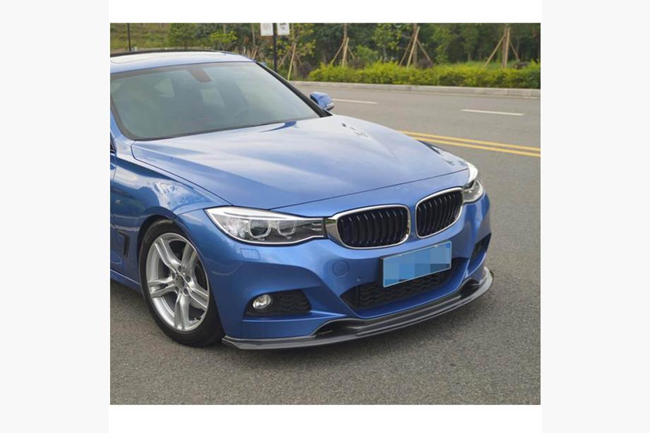 BMW 3-serie F34 2013–2020 Frontlæbe til kofanger Lip V-Style (til M-Sport, carbon) Foto 2