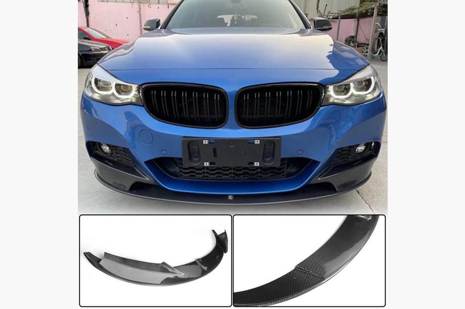 BMW 3-serie F34 2013–2020 Frontspoiler-læbe til for kofanger Lip MP-Style (til M-Sport, carbon) Image
