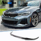 BMW 3-serie G20/G21 2018– Frontlæbe til kofanger Lip V8 (til M-Sport 2018-2022, carbon) foto 1