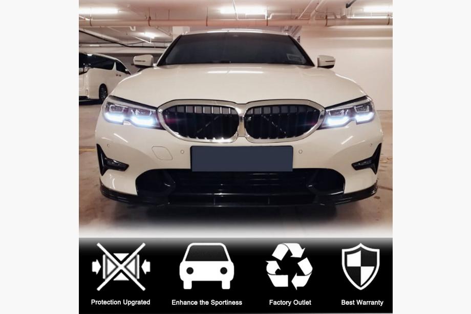 BMW 3-serie G20/G21 2018– Front kofangerlip FRP V3 (2019-2022 Base) Foto 4