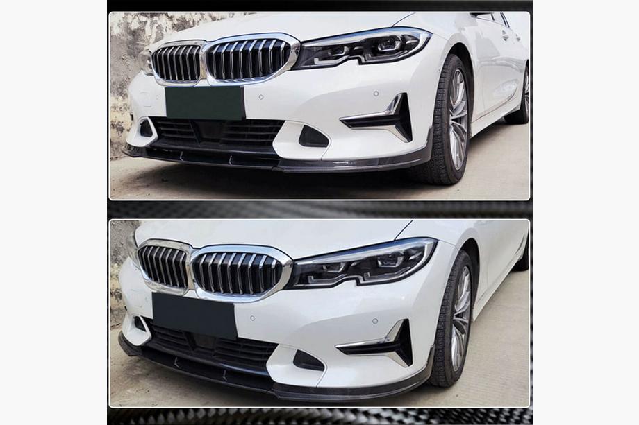 BMW 3-serie G20/G21 2018– Front kofangerlip FRP V3 (2019-2022 Base) Foto 5