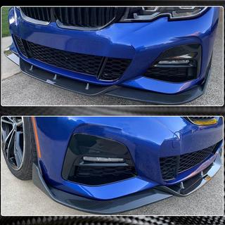 Front spoilerlæbe til kofanger Lip PD-Style (til M-Sport 2018-2022, Carbon) BMW 3-serie G20/G21 2018– foto 3