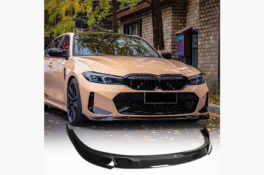 BMW 3-serie G20/G21 2018– Frontlæbe til forreste kofanger Lip V2 (til M-Sport 2022+, carbon) Foto 1