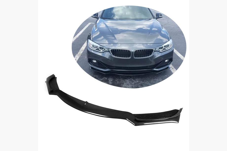 BMW 4-serie F32/F33/F36 2012–2020 Frontspoilerlæbe til forreste kofanger (til Base 2013-2016, kulfiber) Image