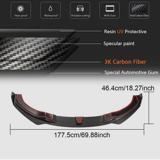 Front læbespoiler til kofanger Lip V2 (til M-Sport, carbon) BMW 4-serie F32/F33/F36 2012–2020 foto 4
