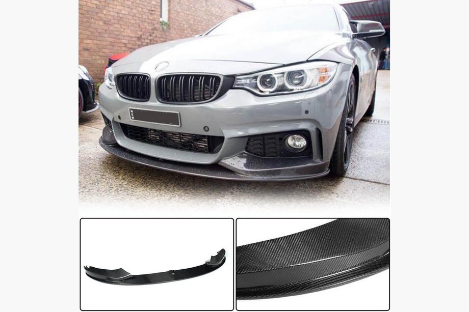 BMW 4-serie F32/F33/F36 2012–2020 Frontspoiler læbe V3 til for kofanger (til M-Sport, carbon) Image