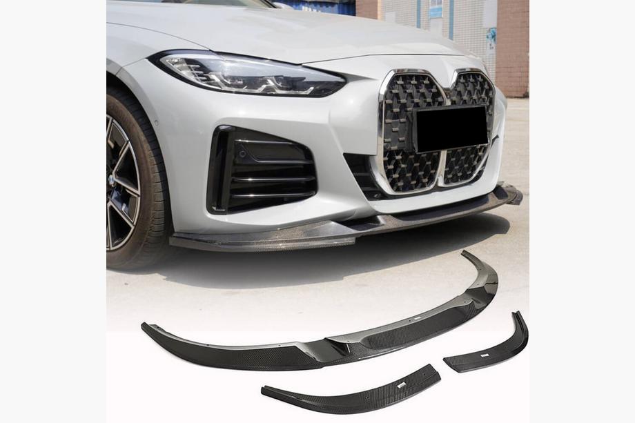 BMW 4-serie G22/23/26 2020– Frontlæbe til forreste kofanger Lip V2 (til G26 M-Sport, kulfiber) Foto 1