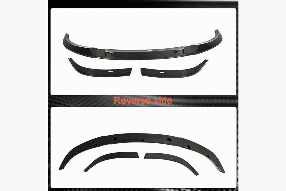 BMW 4-serie G22/23/26 2020– Frontlæbe til forreste kofanger Lip V2 (til G26 M-Sport, kulfiber) Foto 6