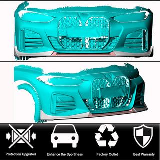 Frontlæbe Lip V1 (til G26 M-Sport, kulfiber) BMW 4-serie G22/23/26 2020– foto 2