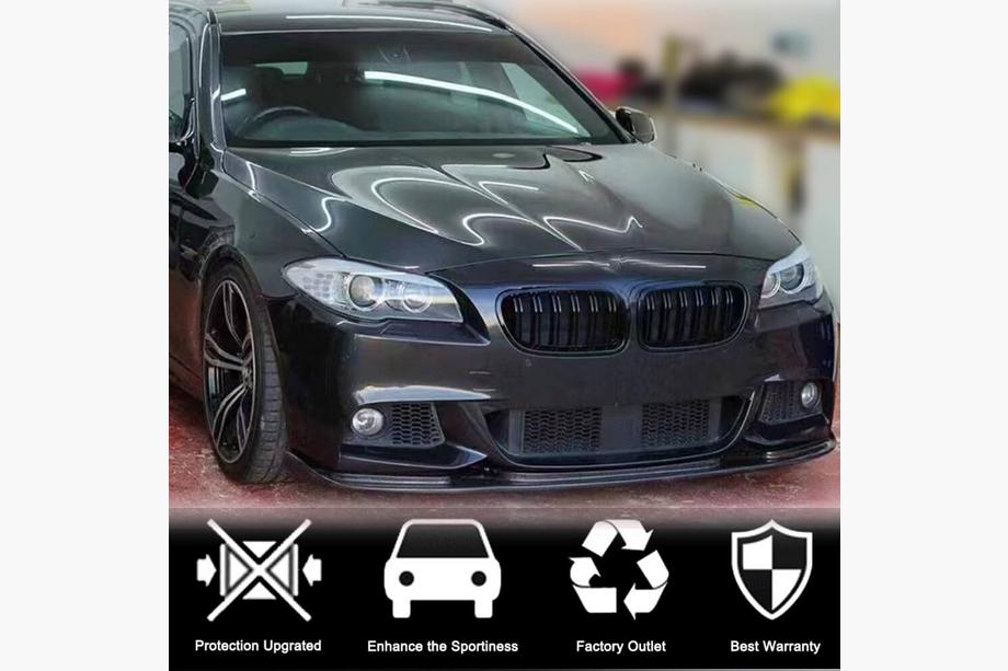 BMW 5-serie F10/F11 2010–2016 Frontspoiler læbe Lip V2 (til F10 M-Sport, carbon) Foto 2