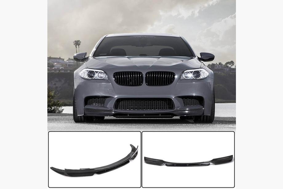 BMW 5-serie F10/F11 2010–2016 Frontlæbe til forkofanger Lip V1 (til F10 M5, carbon) Image