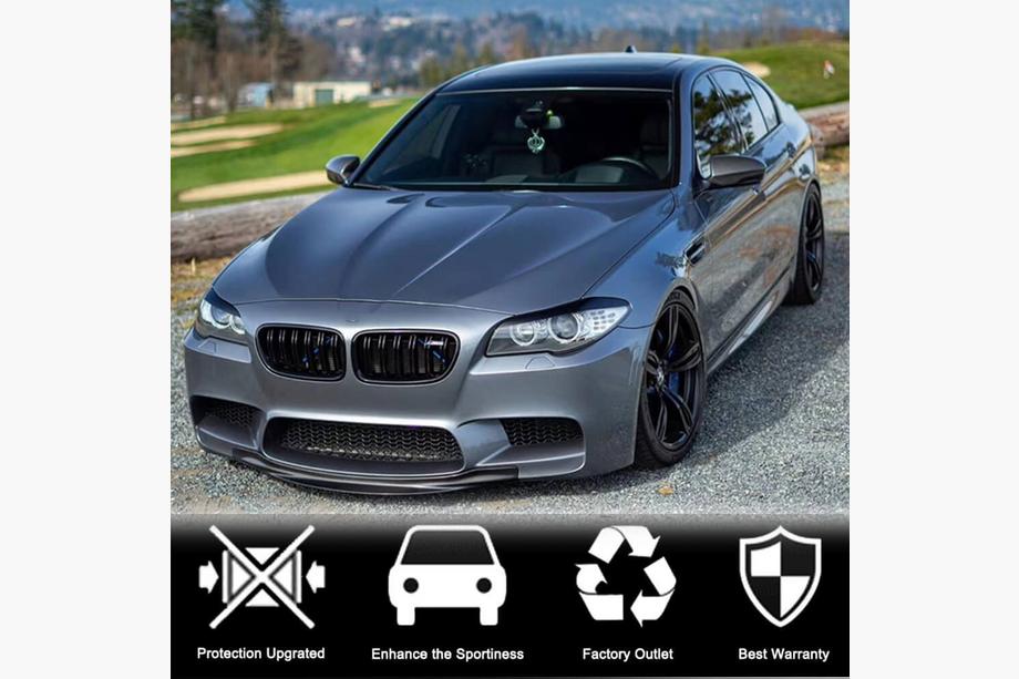 BMW 5-serie F10/F11 2010–2016 Frontlæbe til kofanger Lip V4 (til F10 M5, carbon) Foto 2