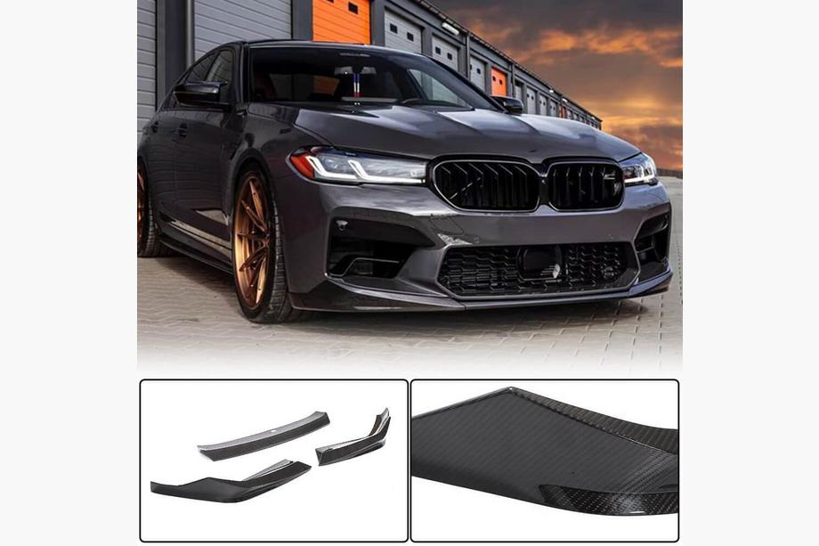 BMW 5-serie G30/G31 2017–2023 Frontspoilerlæbe Lip V1 (til M5 F90 2020-2024, Carbon) Image
