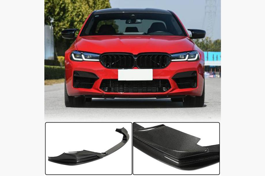 BMW 5-serie G30/G31 2017–2023 Frontlæbe til forreste kofanger Lip V2 (til M5 F90 2020-2024, carbon) Foto 1
