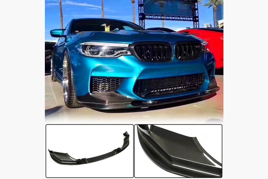BMW 5-serie G30/G31 2017–2023 Frontbumper-lipspoiler Lip V1 (til M5 F90 2017-2020, carbon) Image