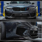 BMW 5-serie G30/G31 2017–2023 Frontlæbe til forreste kofanger Lip V4 (til M5 F90 2017-2020, Carbon) foto 4