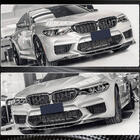 BMW 5-serie G30/G31 2017–2023 Frontlæbe til forreste kofanger Lip V4 (til M5 F90 2017-2020, Carbon) foto 5