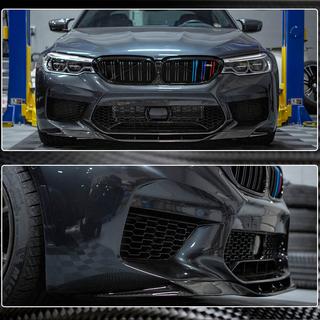 Frontlæbe til forreste kofanger Lip V4 (til M5 F90 2017-2020, Carbon) BMW 5-serie G30/G31 2017–2023 foto 4