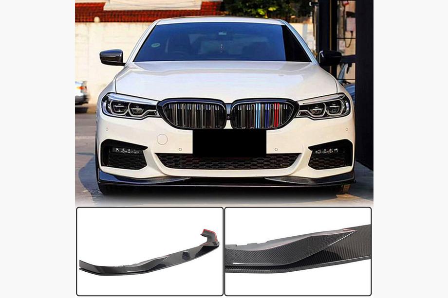BMW 5-serie G30/G31 2017–2023 Front kofangerlæbe Lip V1 (til M-Sport 2017-2020, carbon) Image