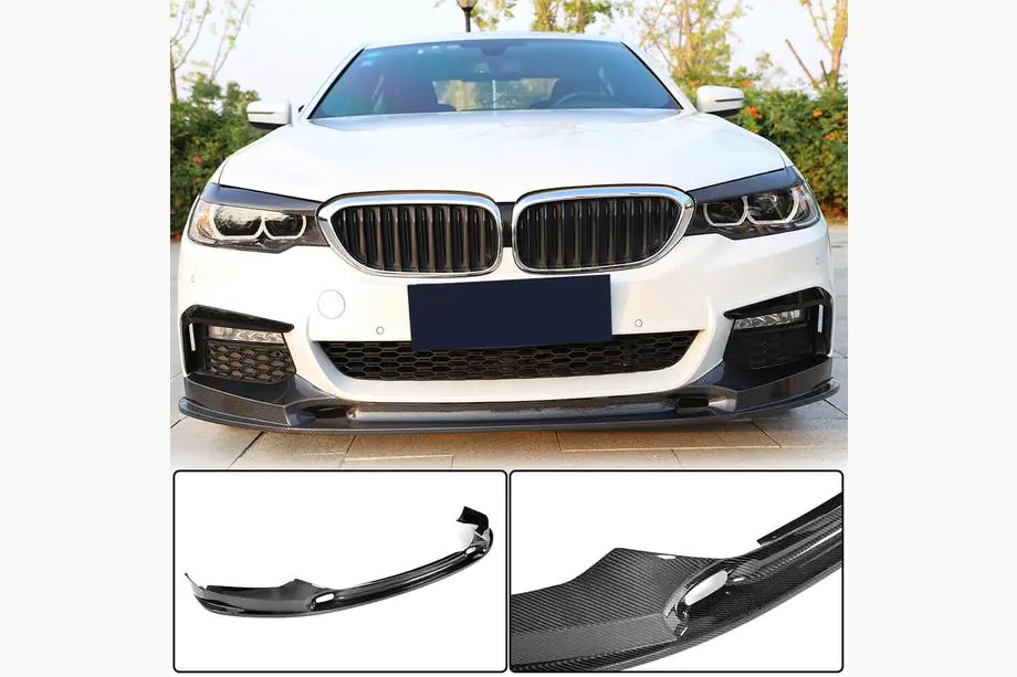 BMW 5-serie G30/G31 2017–2023 Frontkofanger-læbe Lip V2 (til M-Sport 2017-2020, carbon) Image