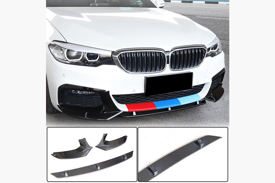 BMW 5-serie G30/G31 2017–2023 Front bumper lip Lip V5 (til M-Sport 2017-2020, carbon) Image