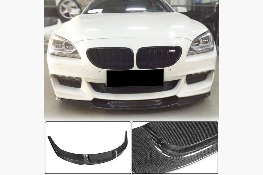BMW 6-serie F12/F13/F06 2011–2018 Front læbespoiler til kofanger Lip V2 (til M-Sport, carbon) Image